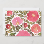 Bloei Bloemen Save the Date Kaart (Achterkant)