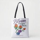 Bloei buiten de doos - Geen beperking Tote Bag (Voorkant)