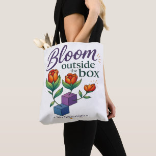 Bloei buiten de doos - Geen beperking Tote Bag
