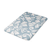 Bloei Damask Art I Cream op Blauw Badmat (Gekanteld)