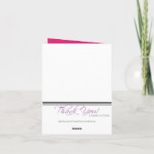 Bloei de Toren van Eiffel de Parijse Liefde u Bedankkaart (Achterkant)