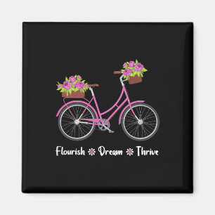 Bloei Droom Bloei Bloemige Fiets Bicycle Subtiel 8 Magneet