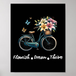 Bloei Droom Bloei Bloemrijke Fiets Subtiel 8647 Tr Poster