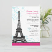 Bloei Eiffeltoren Parijse receptie ONLY Kaart (Staand voorkant)