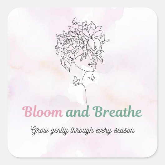 Bloei en Adem Sticker (Voorkant)