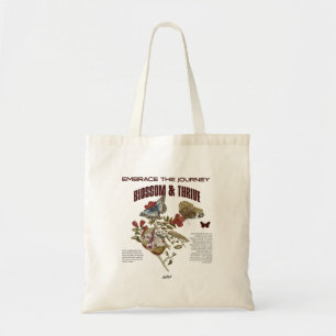 Bloei en bloei vintage cadeau voor plantenliefhebb tote bag