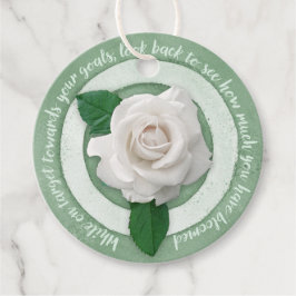 Bloei- en groeimijlpaal-cadeautags bedankjes labels