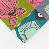 bloei fleece deken (Hoek)