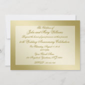 Bloei Goud 50ste Huwelijksjubileum Kaart (Achterkant)