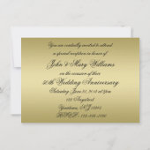 Bloei Gouden 50ste Huwelijksverjaardag Kaart (Achterkant)