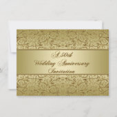 Bloei Gouden 50ste Huwelijksverjaardag Kaart (Voorkant)