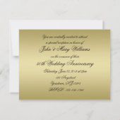 Bloei Gouden 50ste Huwelijksverjaardag Kaart (Achterkant)