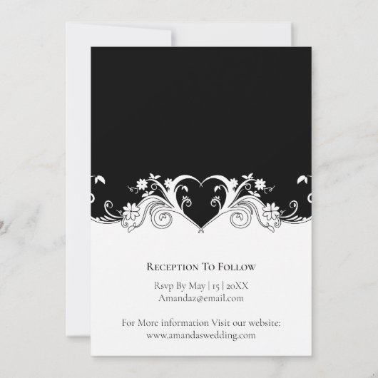 Bloei hart foto kaart (Achterkant)