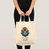Bloei heldere bloem tote bag (Voorkant (product))