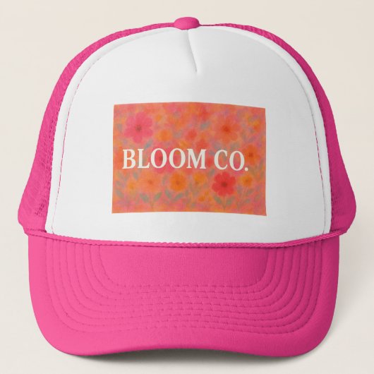 Bloei Hoed Trucker Pet (Voorkant)