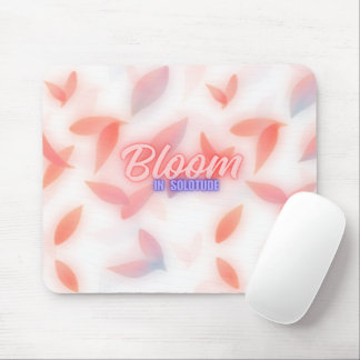 Bloei in afzondering Esthetische bloemige pastel c Muismat