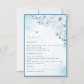 Bloei in de winter bruiloft detail Kaart (Voorkant)