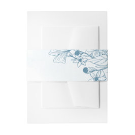 Bloei in de winter bruiloft uitnodigingen wikkel