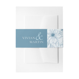 Bloei in de winter bruiloft uitnodigingen wikkel