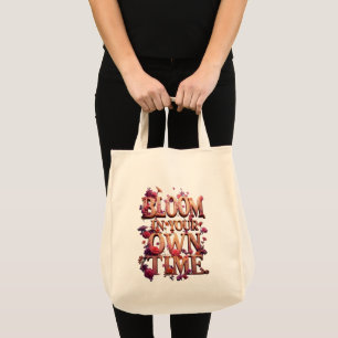 Bloei in je eigen tempo tote bag