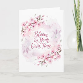 Bloei in je eigen tijd – Sakura Watercolor Kaart