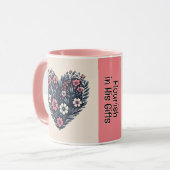 "Bloei in Zijn Geschenken" Koffie Mok (Voorkant links)