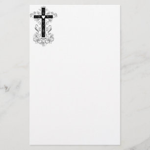 Bloei kruis briefpapier