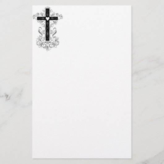 Bloei kruis briefpapier (Voorkant)