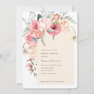 Bloei lente bloemen tuin thema chic bloemstuk kaart