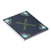 Bloei met elke gedachte notitieblok (Schuin)