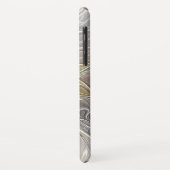 Bloei met gouden moderne abstracte fractale bloem Case-Mate iPhone case (Achterkant/links)