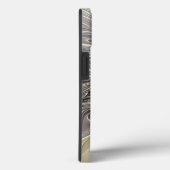 Bloei met gouden moderne abstracte fractale bloem Case-Mate iPhone case (Achterkant / Rechts)