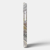 Bloei met gouden moderne abstracte fractale bloem Case-Mate iPhone case (Achterkant / Links)