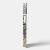 Bloei met gouden moderne abstracte fractale bloem Case-Mate iPhone case (Achterkant / Rechts)