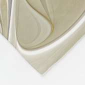 Bloei met gouden moderne abstracte fractale bloem fleece deken (Hoek)