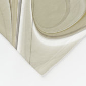 Bloei met gouden moderne abstracte fractale bloem fleece deken (Hoek)
