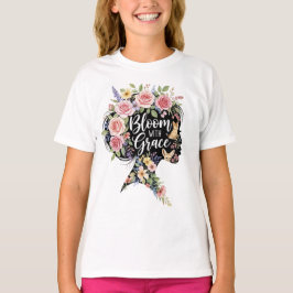 Bloei met Grace Elegante Bloemen Inspirerend Kunst T-shirt