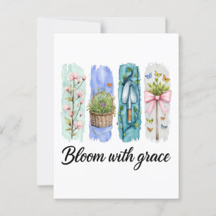 Bloei met Grace Garden Bloemenkunst Briefkaart
