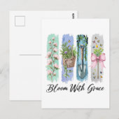 Bloei met Grace Garden Bloemenkunst Briefkaart (Voorkant / Achterkant)