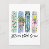Bloei met Grace Garden Bloemenkunst Briefkaart (Voorkant)