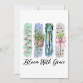 Bloei met Grace Garden Bloemenkunst Kaart (Voorkant)