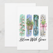 Bloei met Grace Garden Bloemenkunst Kaart (Voorkant / Achterkant)