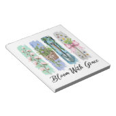 Bloei met Grace Garden Bloemenkunst Notitieblok (Schuin)