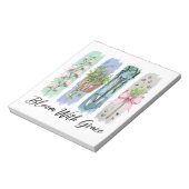 Bloei met Grace Garden Bloemenkunst Notitieblok (Linkerzijde)