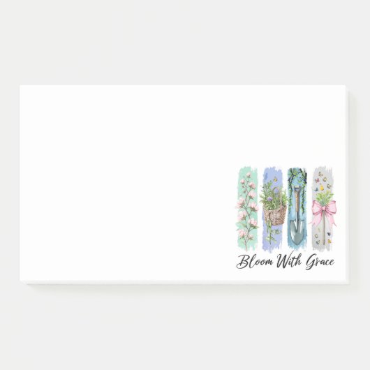 Bloei met Grace Garden Bloemenkunst Post-it® Notes (Voorkant)