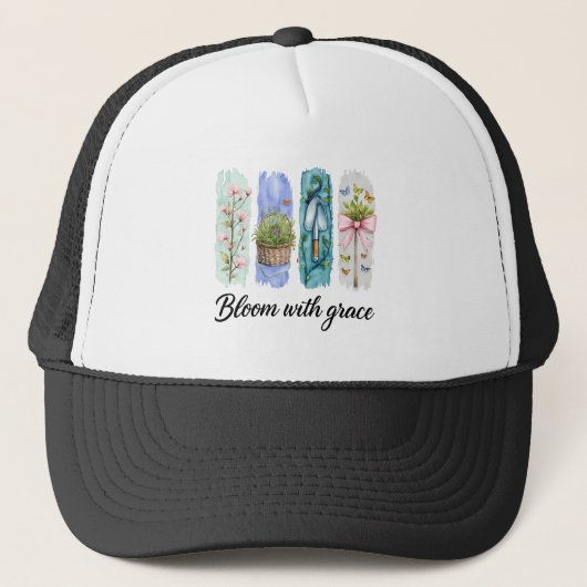 Bloei met Grace Garden Bloemenkunst Trucker Pet (Voorkant)