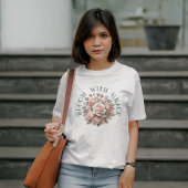 Bloei met Grace Shabby Chic Roos T-shirt