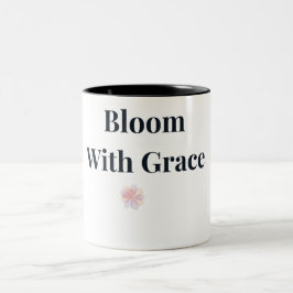 Bloei met gratie bloemthee mok