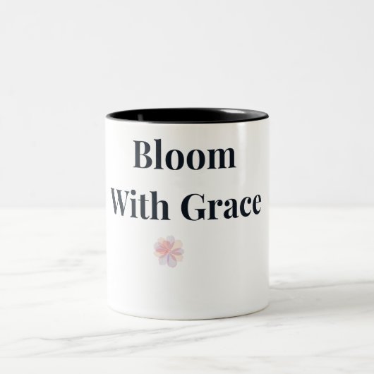 Bloei met gratie bloemthee mok (Center)