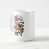 Bloei met gratie koffiemok (Voorkant links)